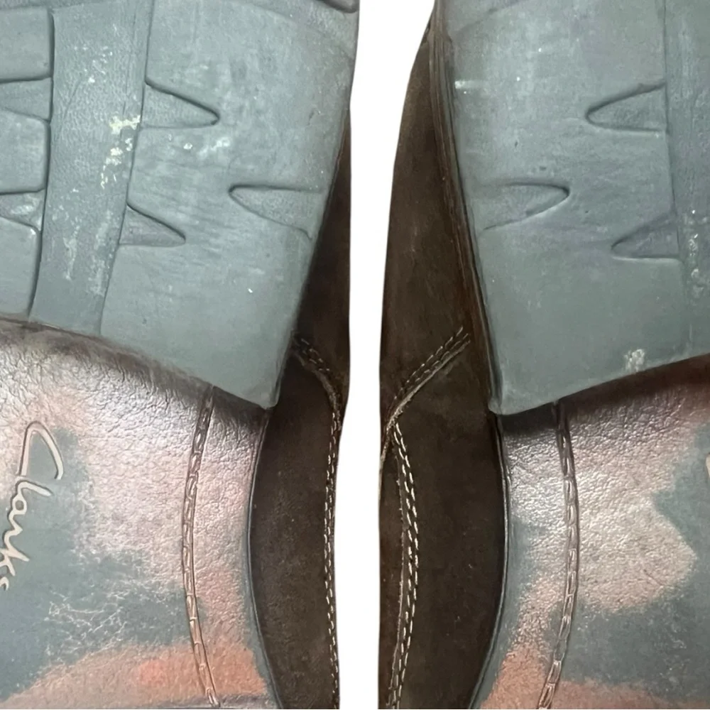 Clarks Brown Leather Cap Toe Oxford Dress Shoes 11.5M‎